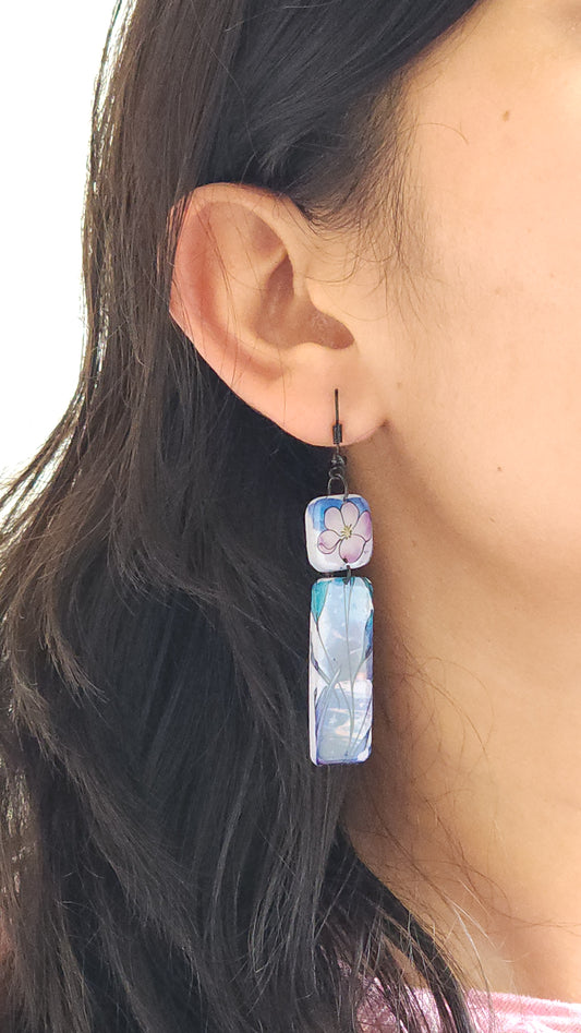 Flower Design on Purple Base