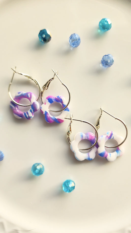 Stardust Bloom Hoops
