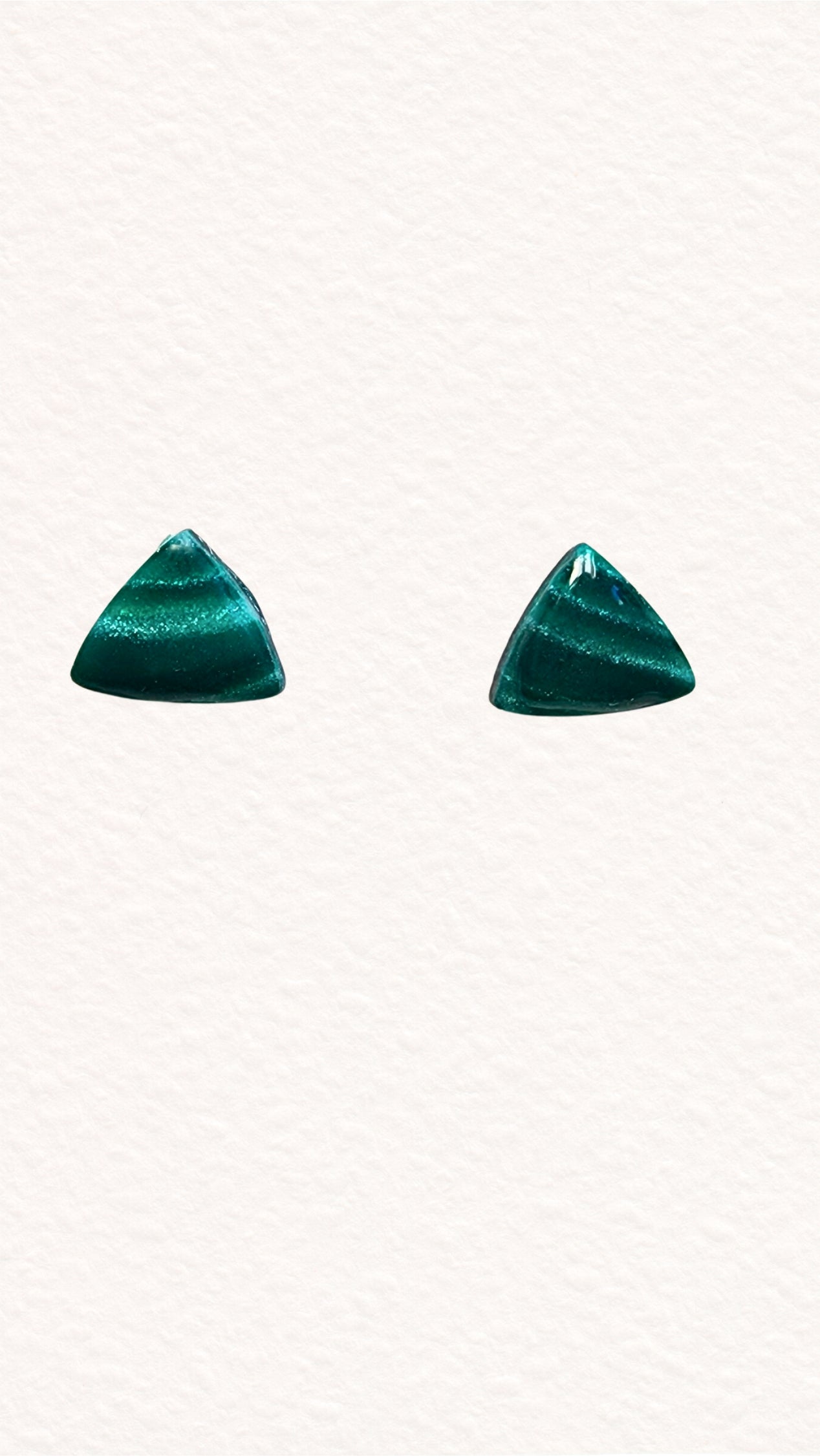 Green Agate Studs