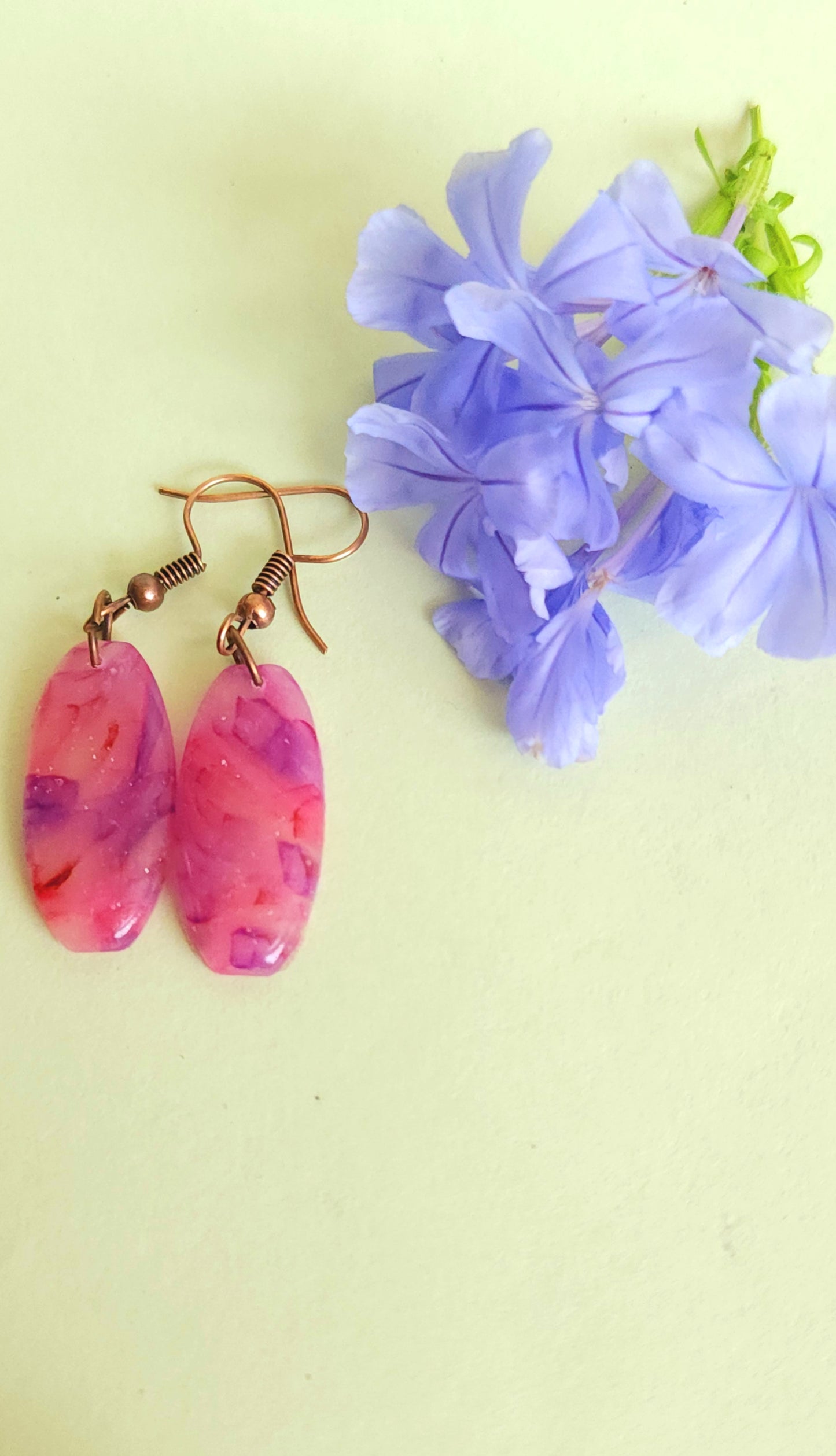 Pink Translucent Dangles