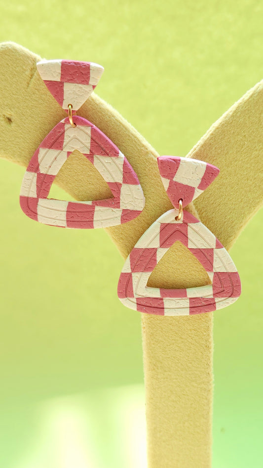 Pink/Ecru Checks