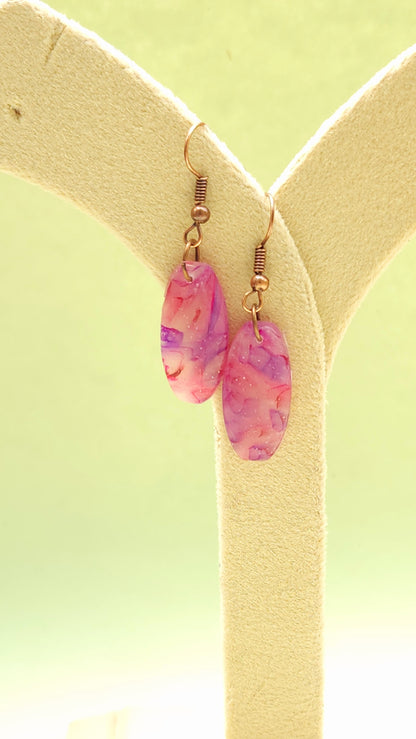 Pink Translucent Dangles