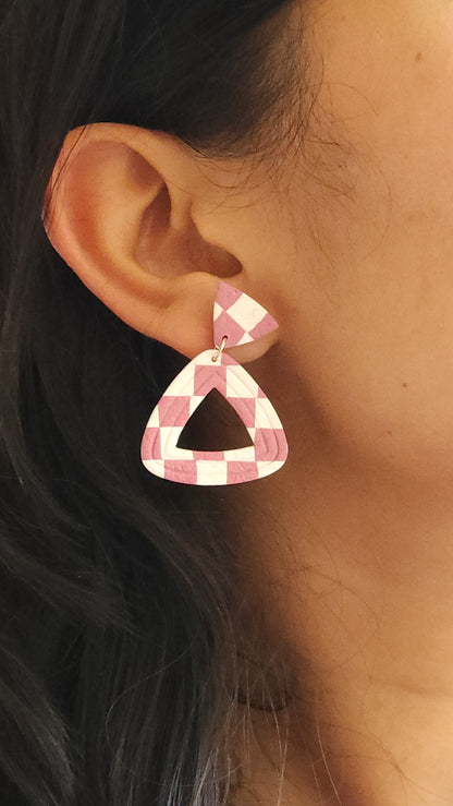Pink/Ecru Checks