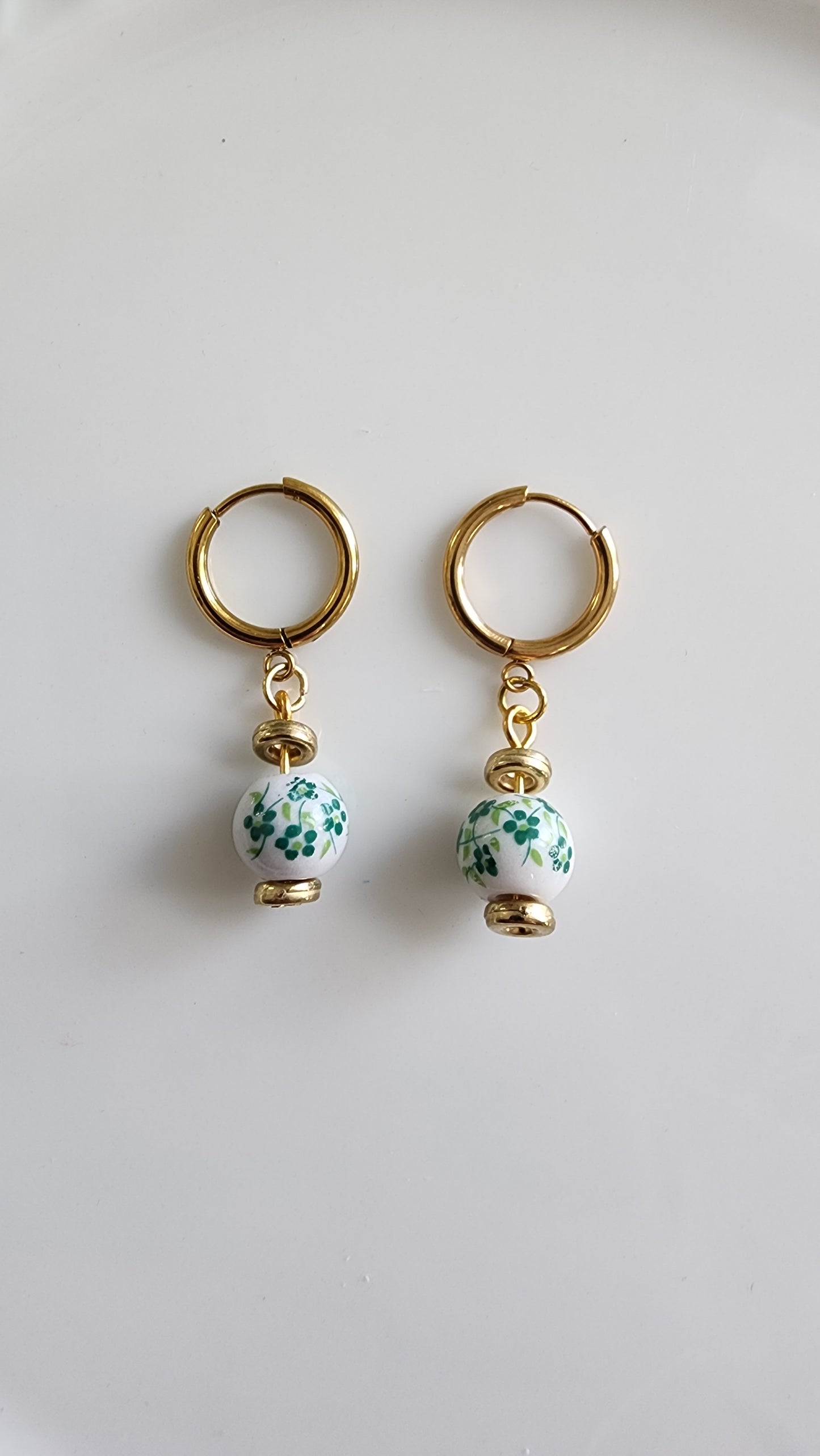 Jade Bloom Hoops