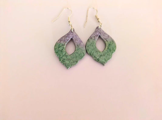 Purple and Green Dangles