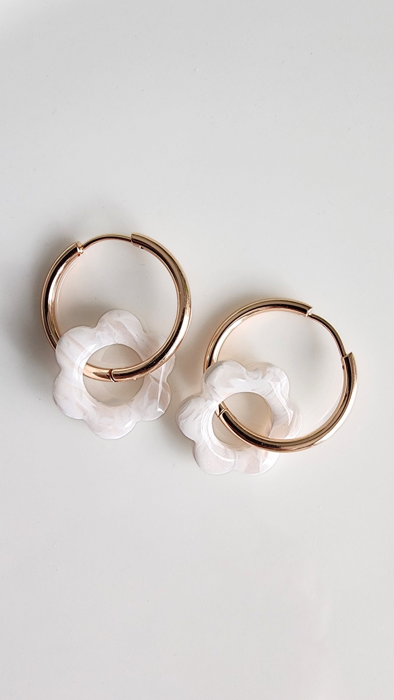 Blush Bloom Hoops